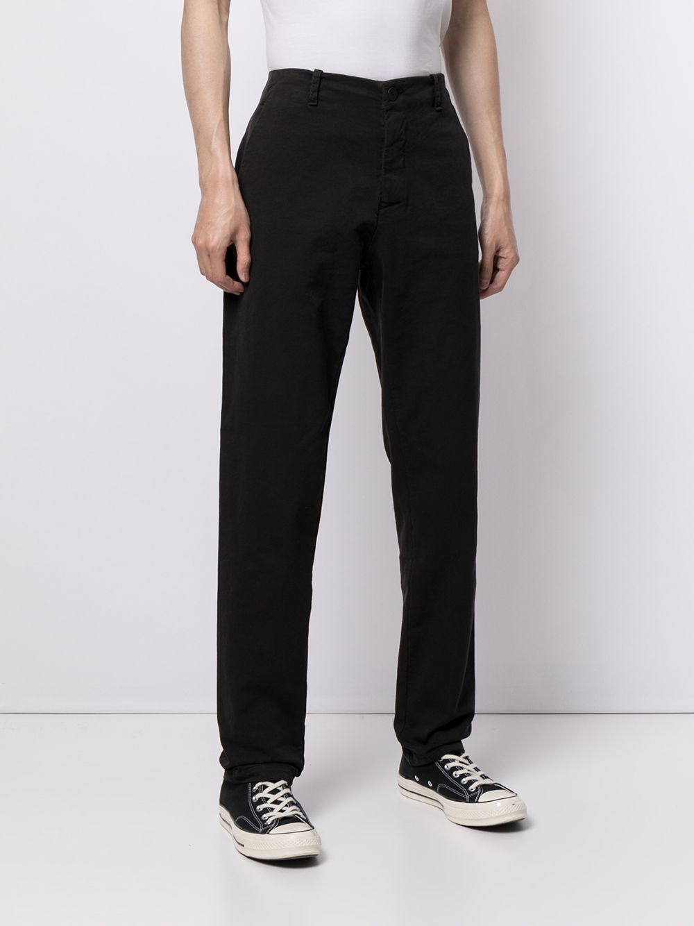 Shop Transit Mid-rise Straight Leg Trousers In Black