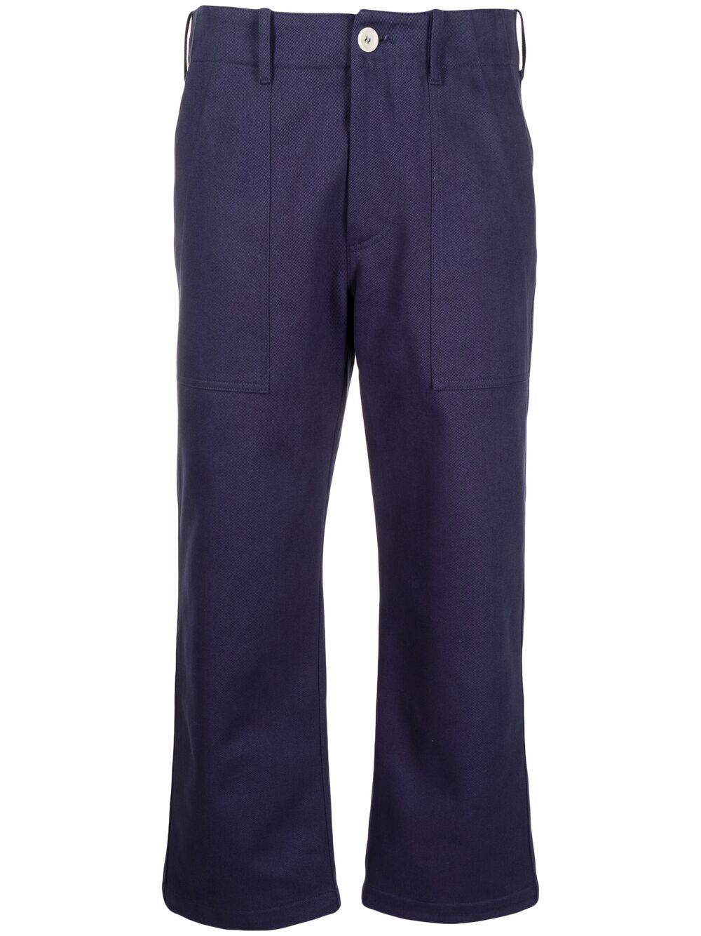 

Jejia cropped flared cotton trousers - Blue