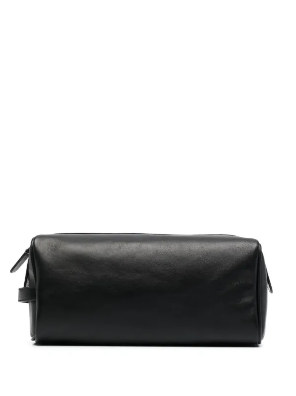 Common Projects engraved logo Wash Bag Black