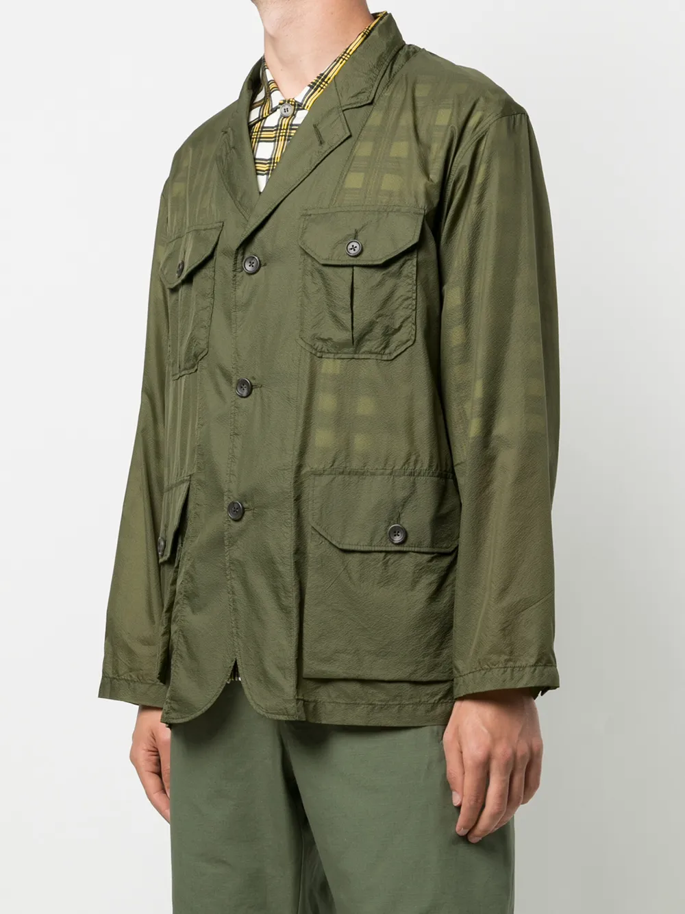 фото Engineered garments клетчатая куртка-рубашка folk