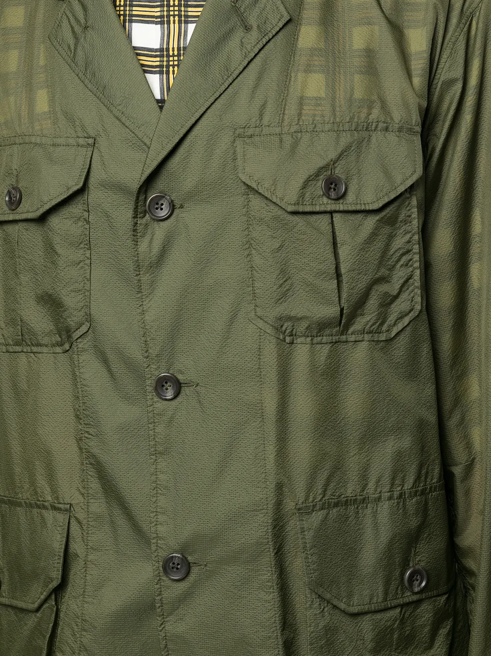 фото Engineered garments клетчатая куртка-рубашка folk