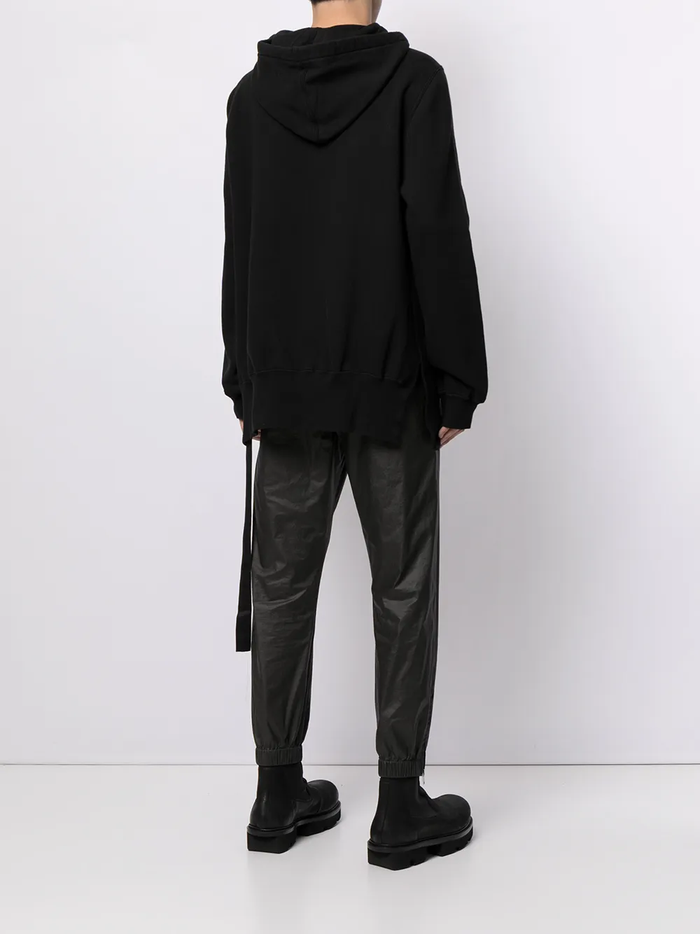 фото Rick owens drkshdw худи с нашивкой-логотипом и необработанным краем