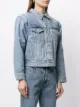 AGOLDE ruched-detail denim jacket