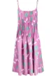 Image 1 of Opening Ceremony rose-print spaghetti-strap dress