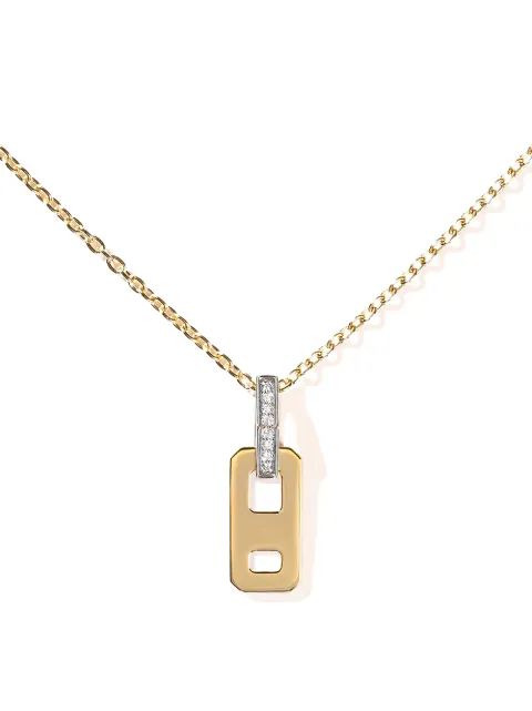 AS29 collar con dije DNA en oro de 18kt con diamantes