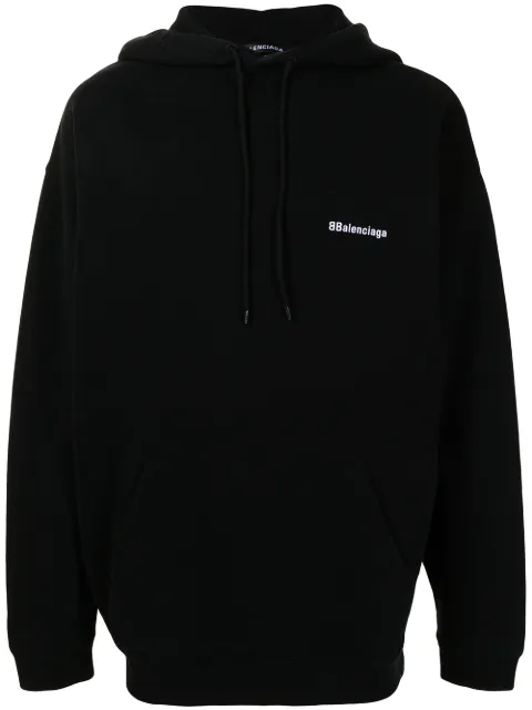 Balenciaga hoodie oversize à logo brodé