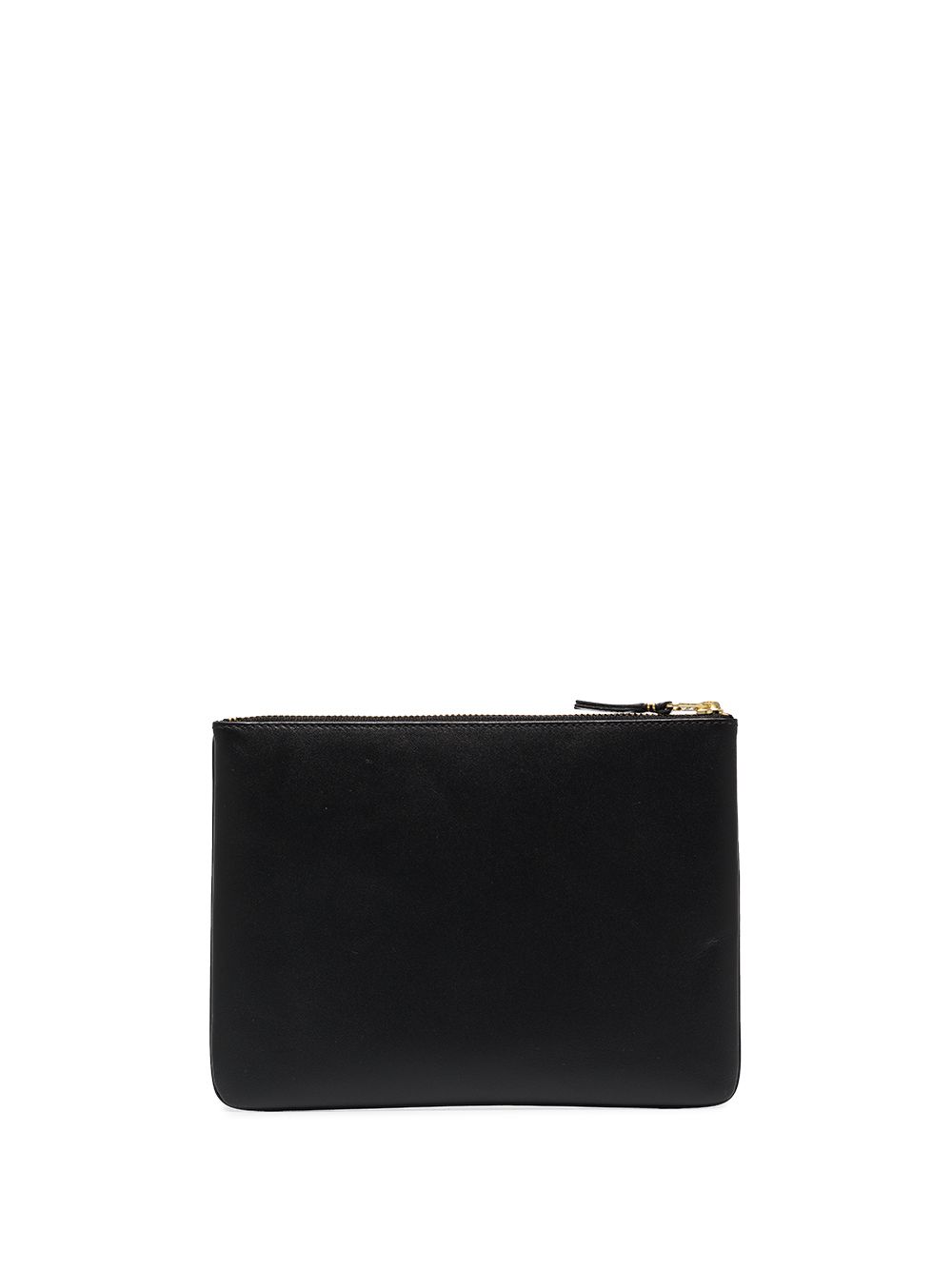 Shop Comme Des Garçons Debossed Logo Zipped Wallet In Black