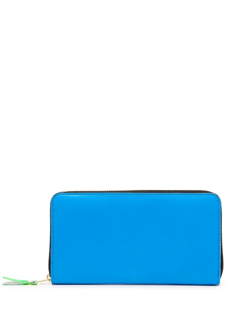 Comme Des Garçons Wallet cartera con cierre y logo en relieve