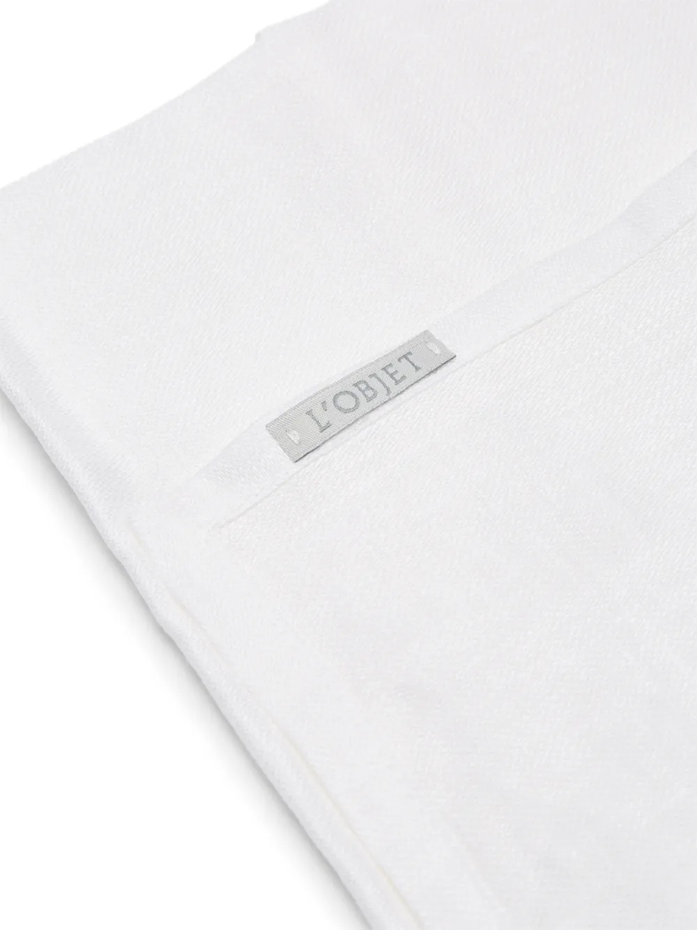 L'objet Four Linen Napkins In Weiss