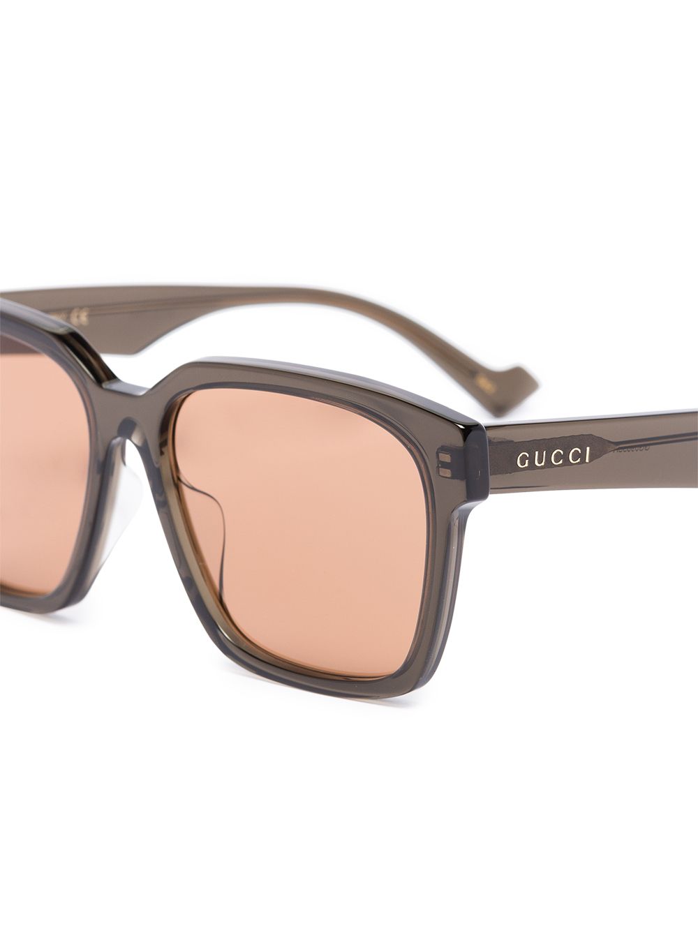 фото Gucci eyewear солнцезащитные очки gg0965 в d-образной оправе