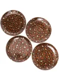 L'Objet Leopard dessert plates - Gold