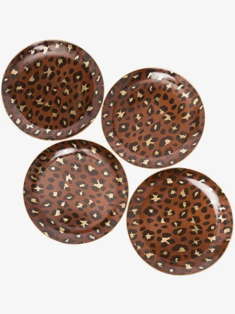 L'Objet Leopard dessert plates
