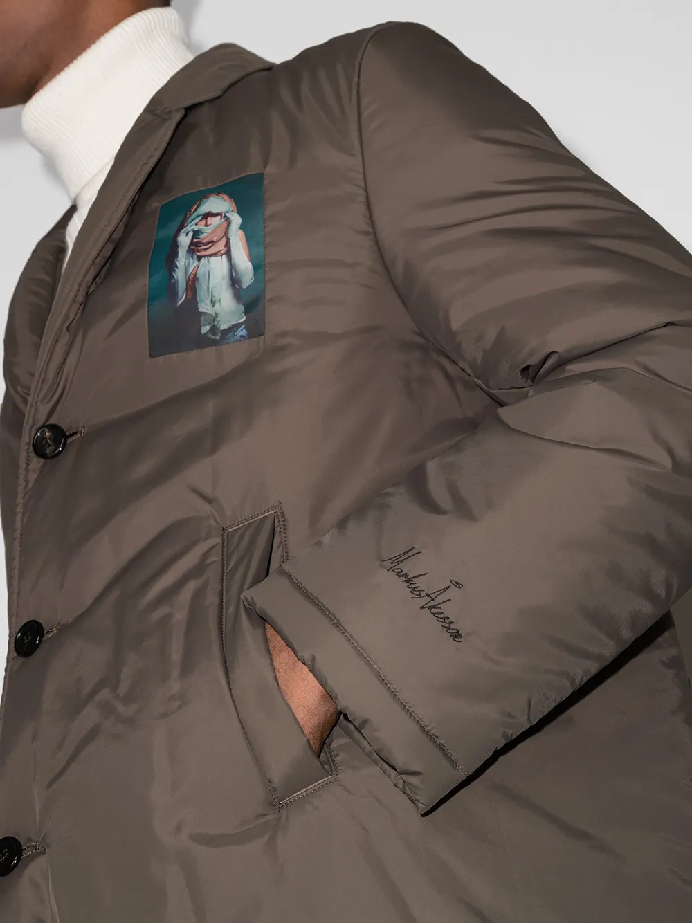 фото Undercover пуховик из коллаборации с markus akesson