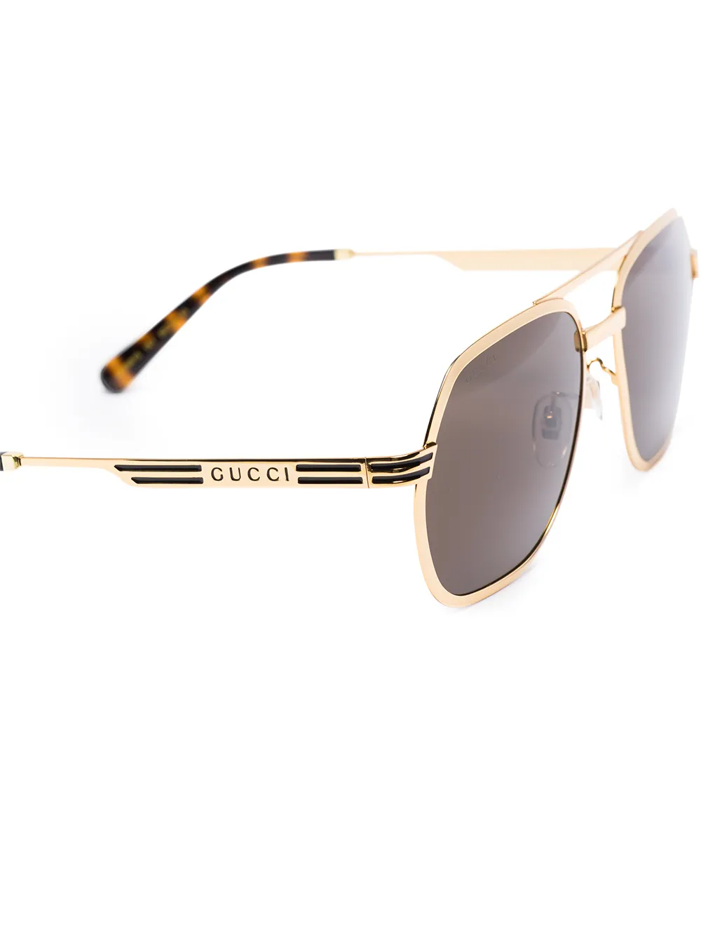 фото Gucci eyewear солнцезащитные очки-авиаторы с логотипом