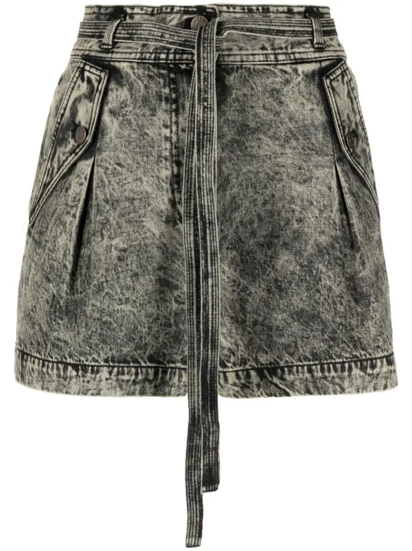 Ulla Johnson green Alec tie-waist denim 