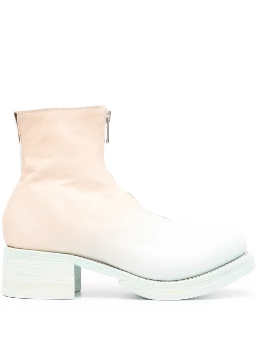 Bottines zippées à effet dégradé - Guidi - Modalova