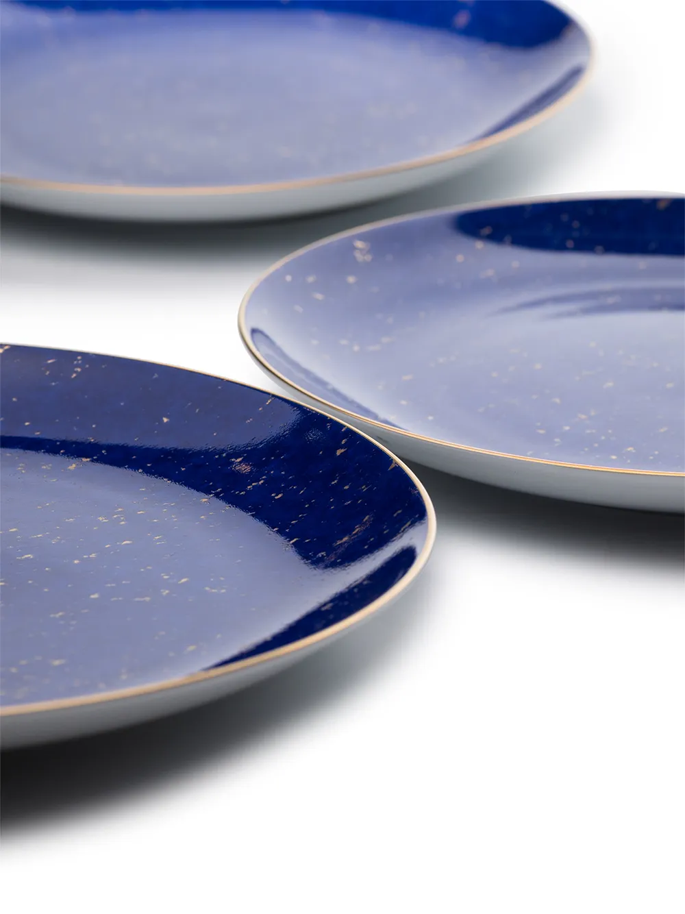 Shop L'objet Set Of 4 Lapis Dessert Plates In 蓝色