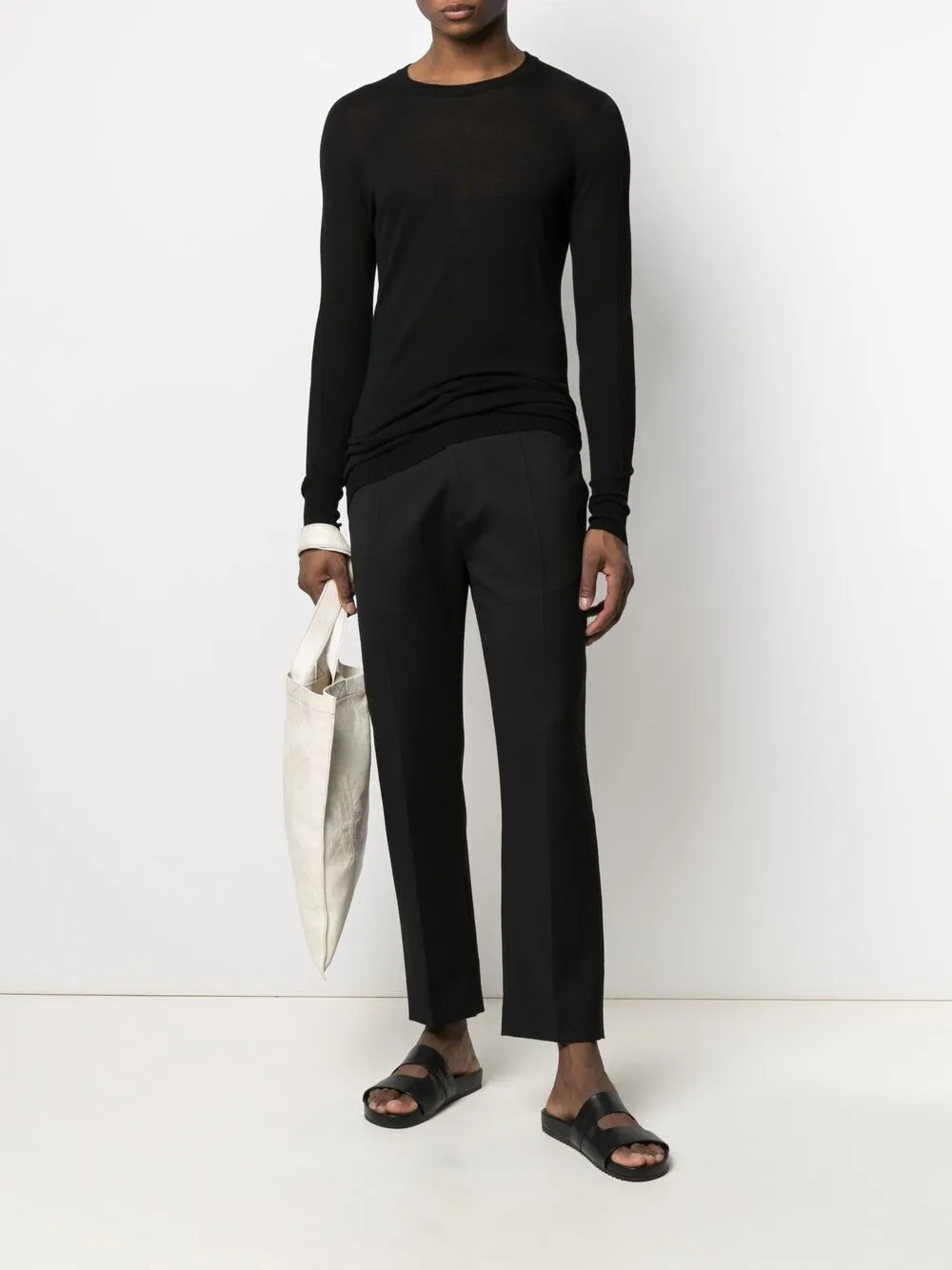 Boris Bidjan Saberi Fijngebreide trui - Zwart