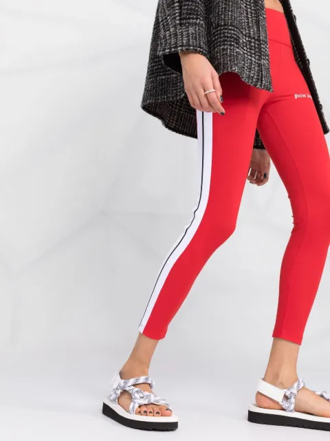Shop Palm Angels logo-print stripe 