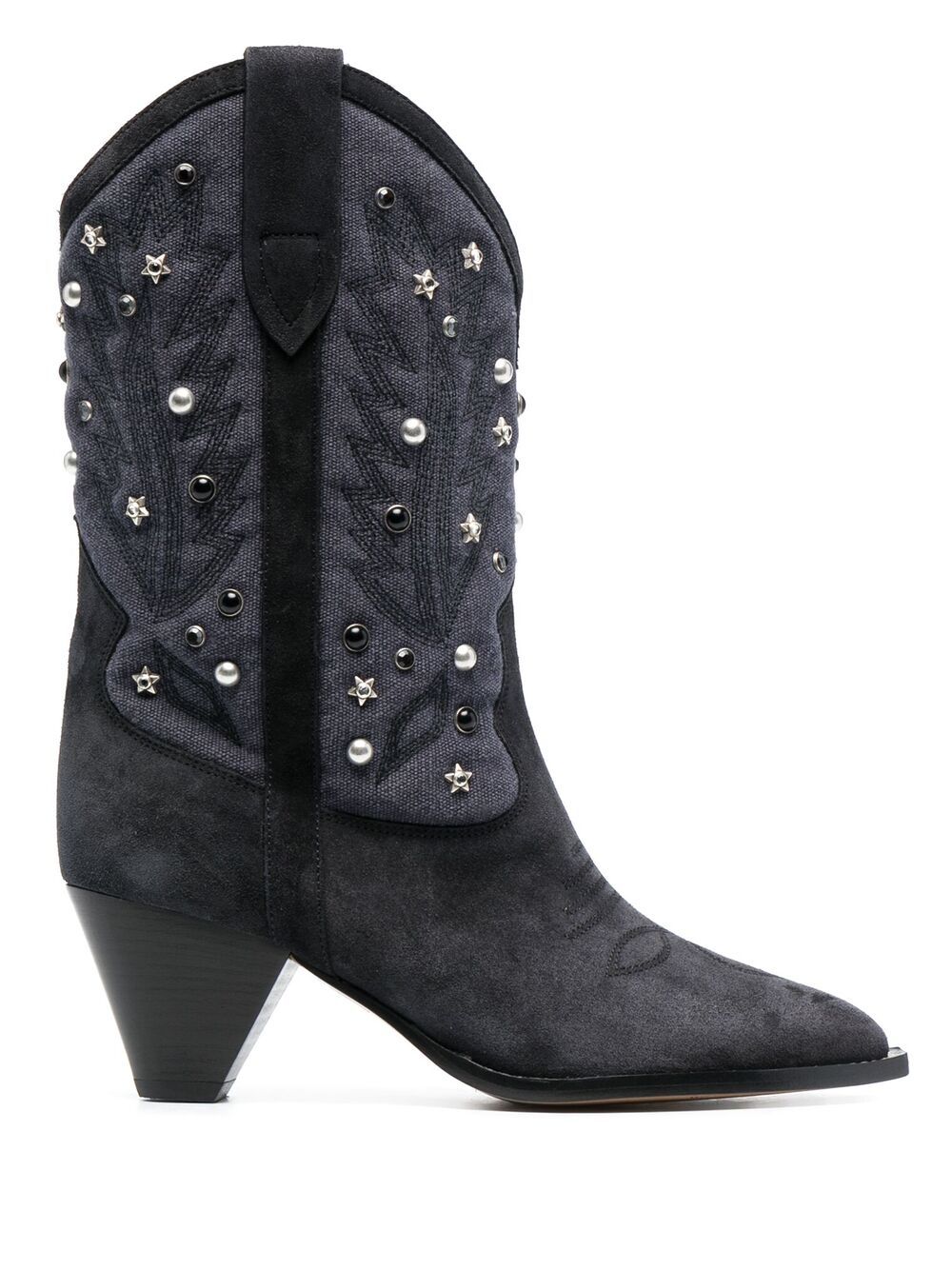 ISABEL MARANT STUDDED SUEDE BOOTS