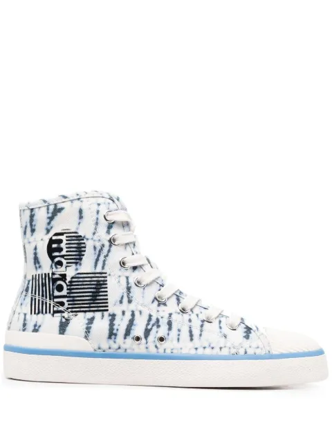 ISABEL MARANT tie-dye high-top sneakers