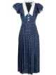 Image 1 of Alessandra Rich polka dot-print midi dress
