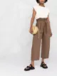 Image 2 of Lemaire belted cropped trousers