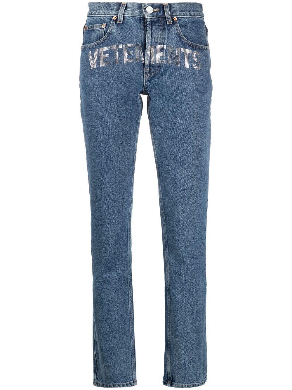фото Vetements джинсы с логотипом