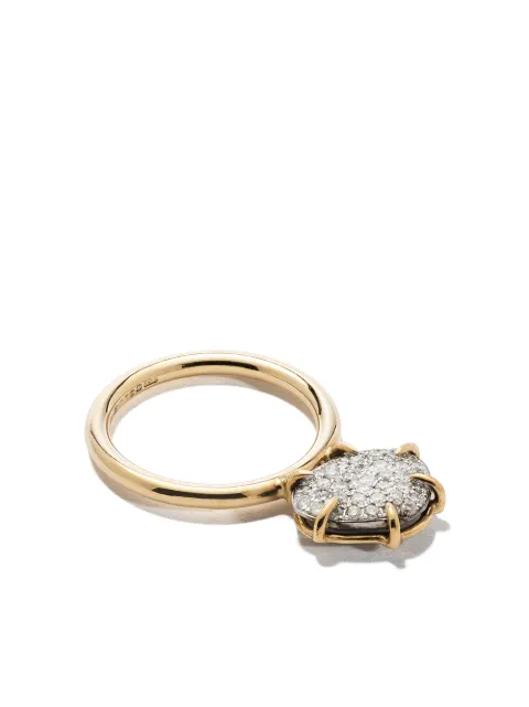 DALILA BARKACHE bague bicolore en or 18ct ornée de diamants