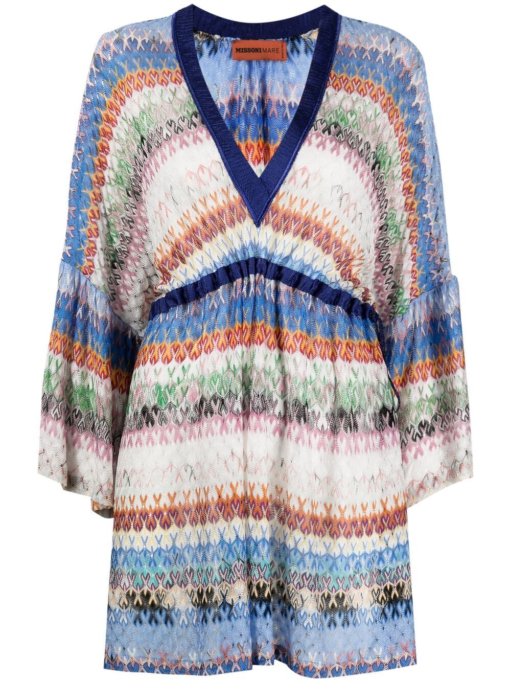 фото Missoni платье мини с узором зигзаг