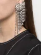 Image 2 of Alessandra Rich crystal fringed earrings