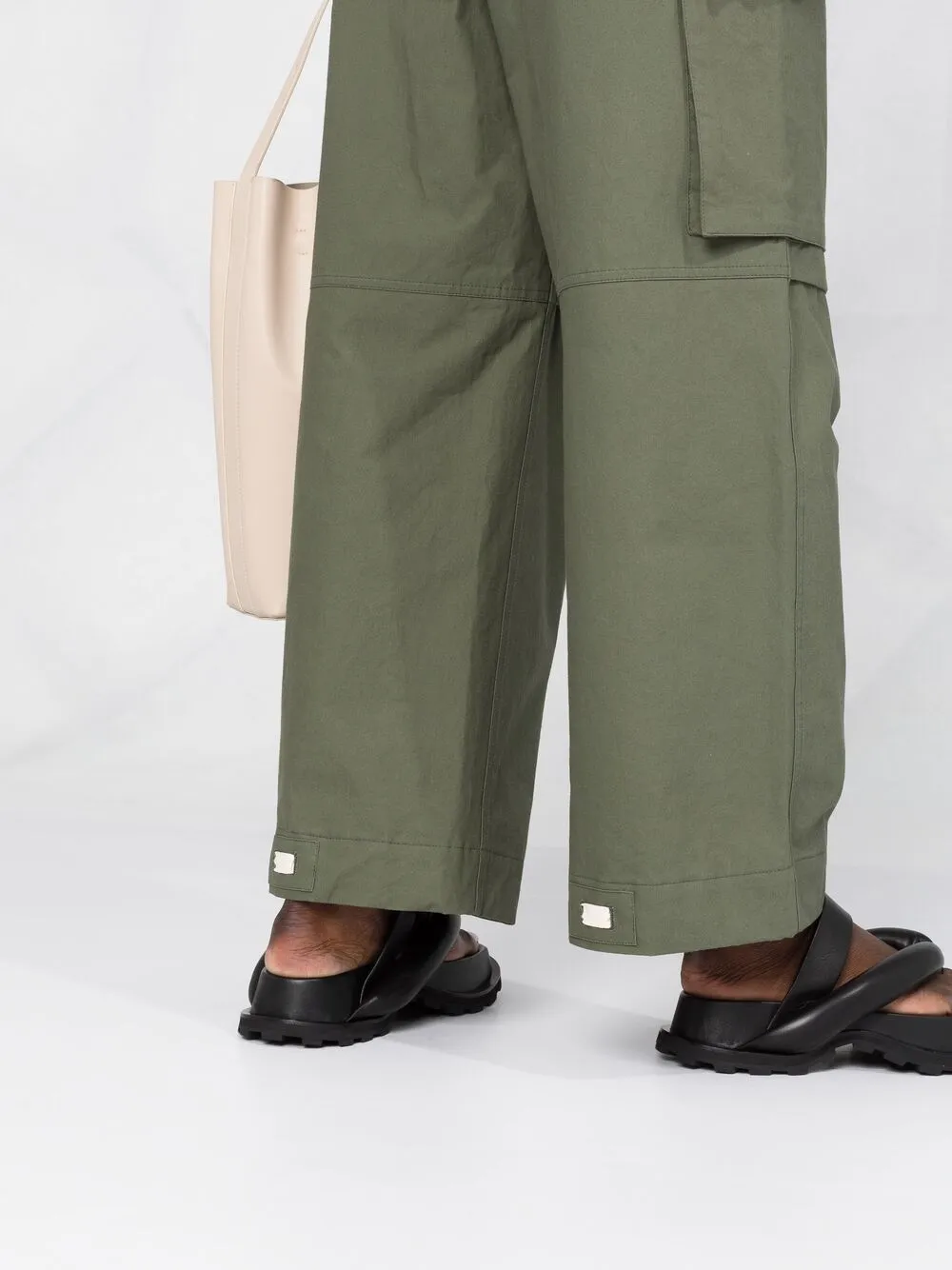фото Jil sander прямые брюки с завышенной талией