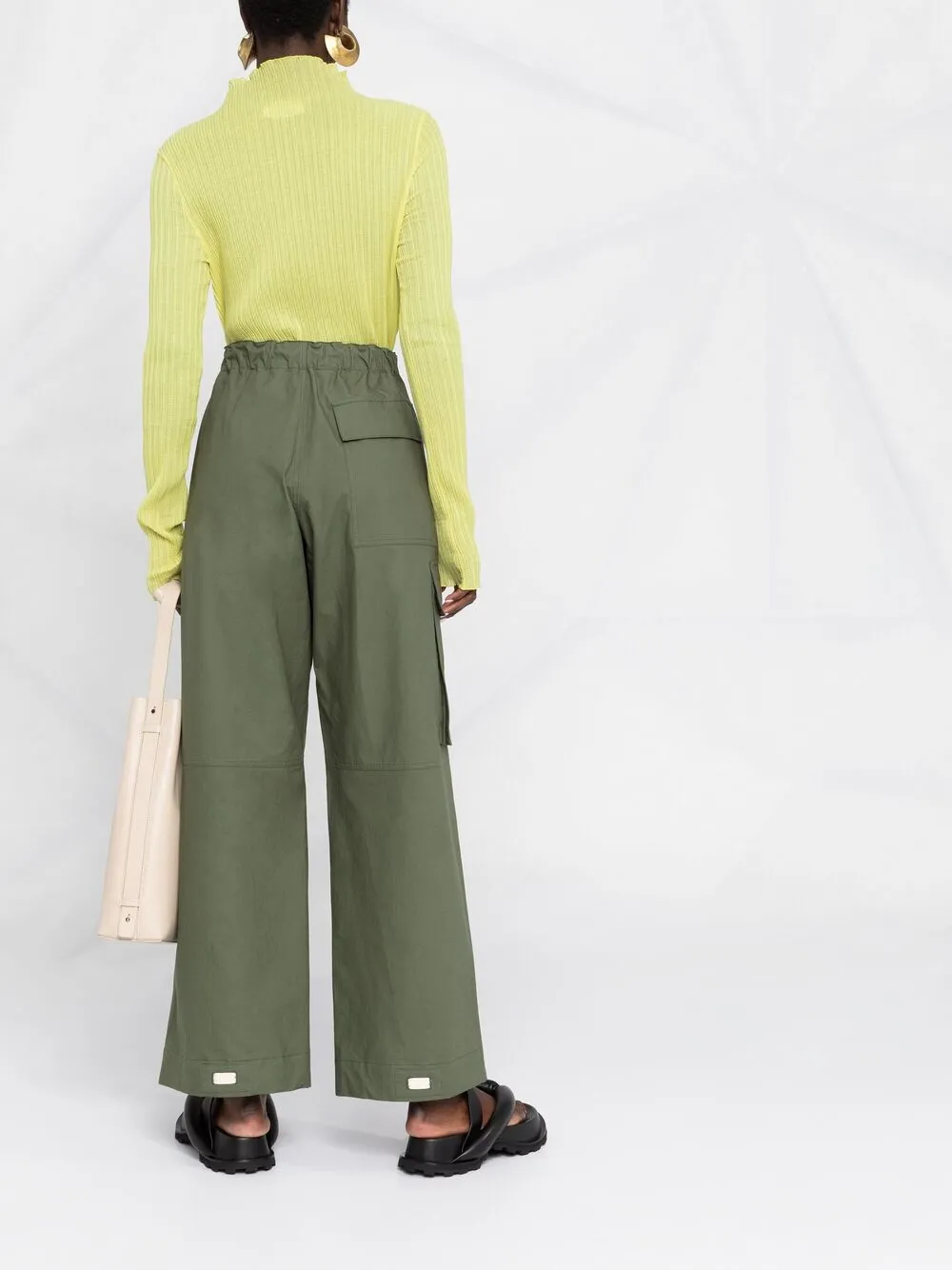 фото Jil sander прямые брюки с завышенной талией