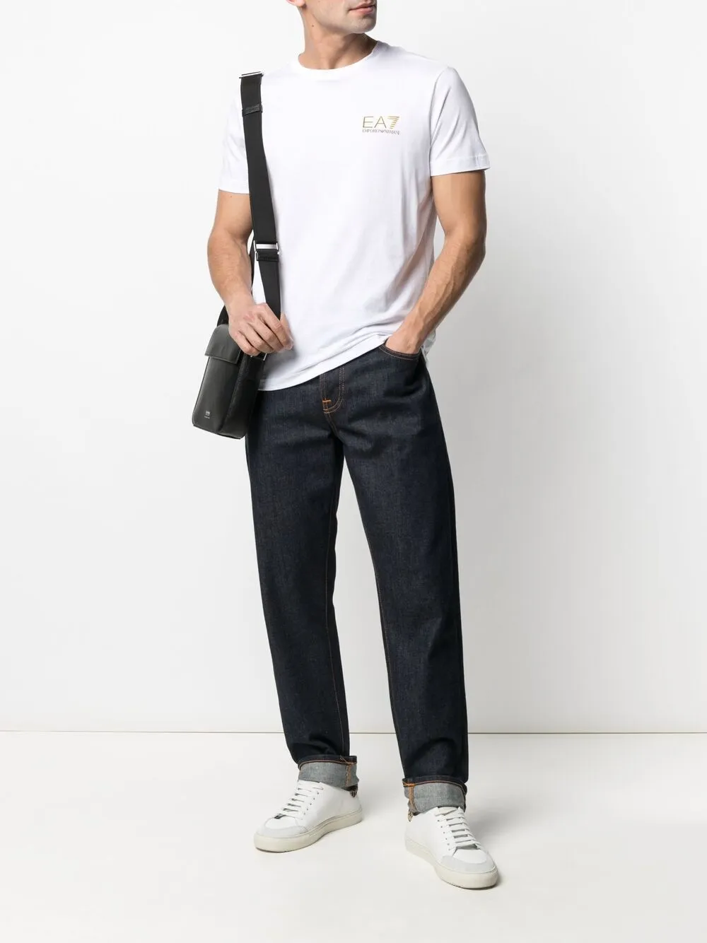фото Ea7 emporio armani футболка с логотипом