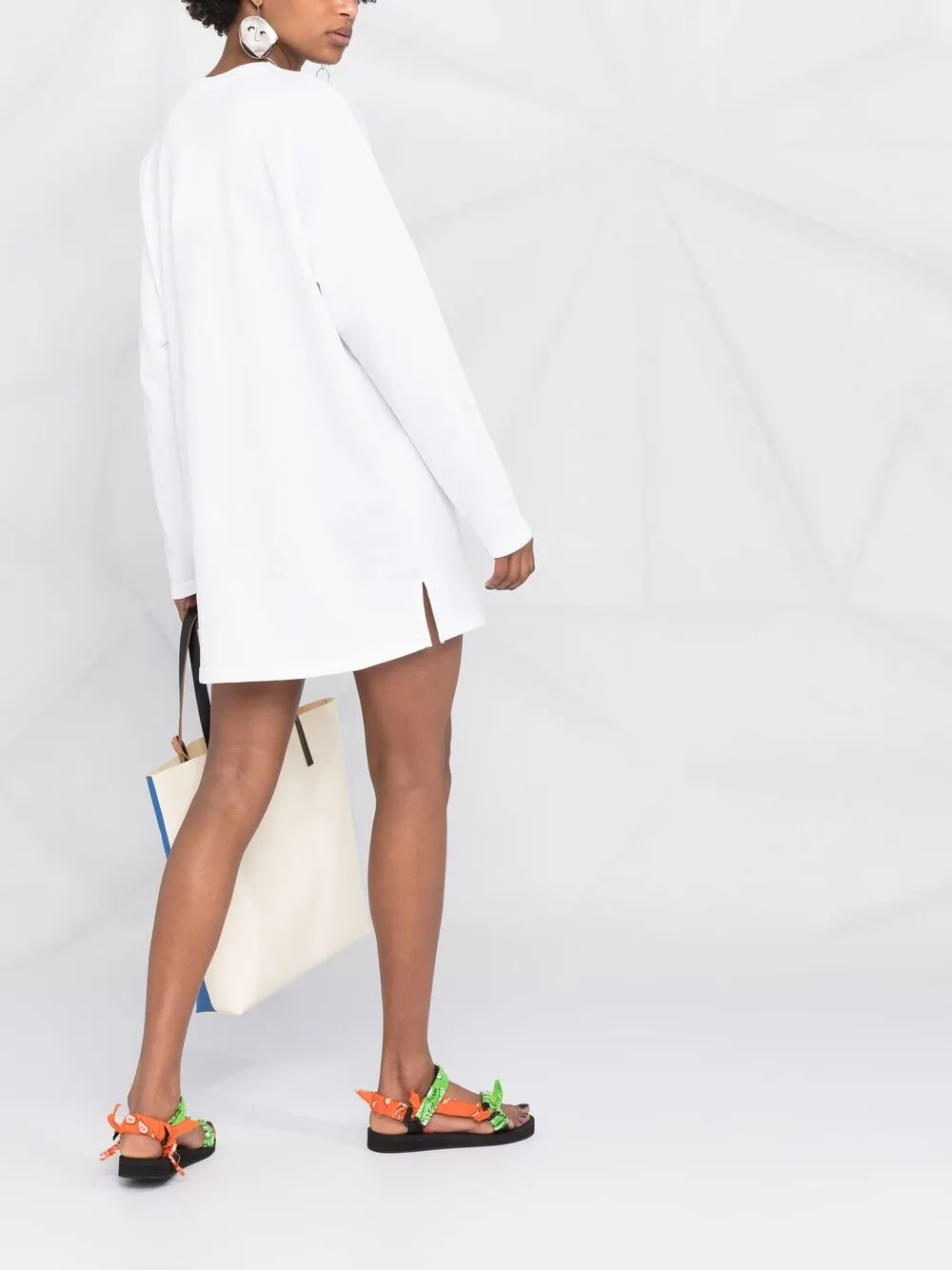 фото Kenzo платье-толстовка с цветочным принтом