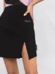 Off-White slit-detail high-waisted skirt