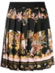 Image 1 of Versace Jeans Couture Rococo print pleated skirt