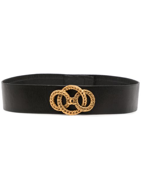 CHANEL 1988 Haute Couture woven CC belt Women