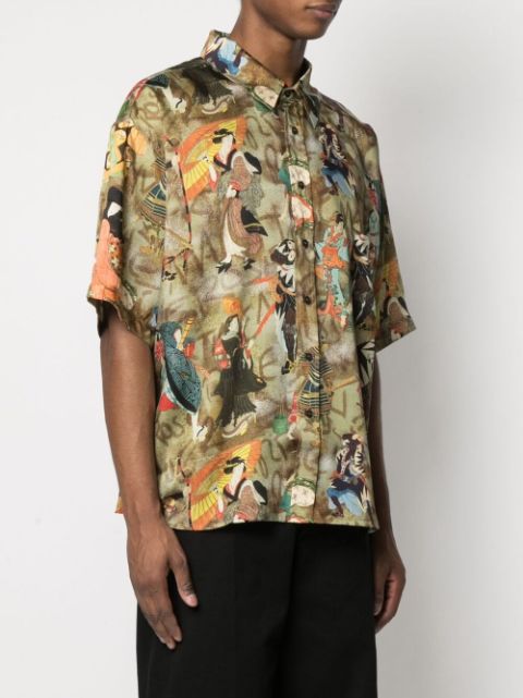 martine rose hawaiian shirt