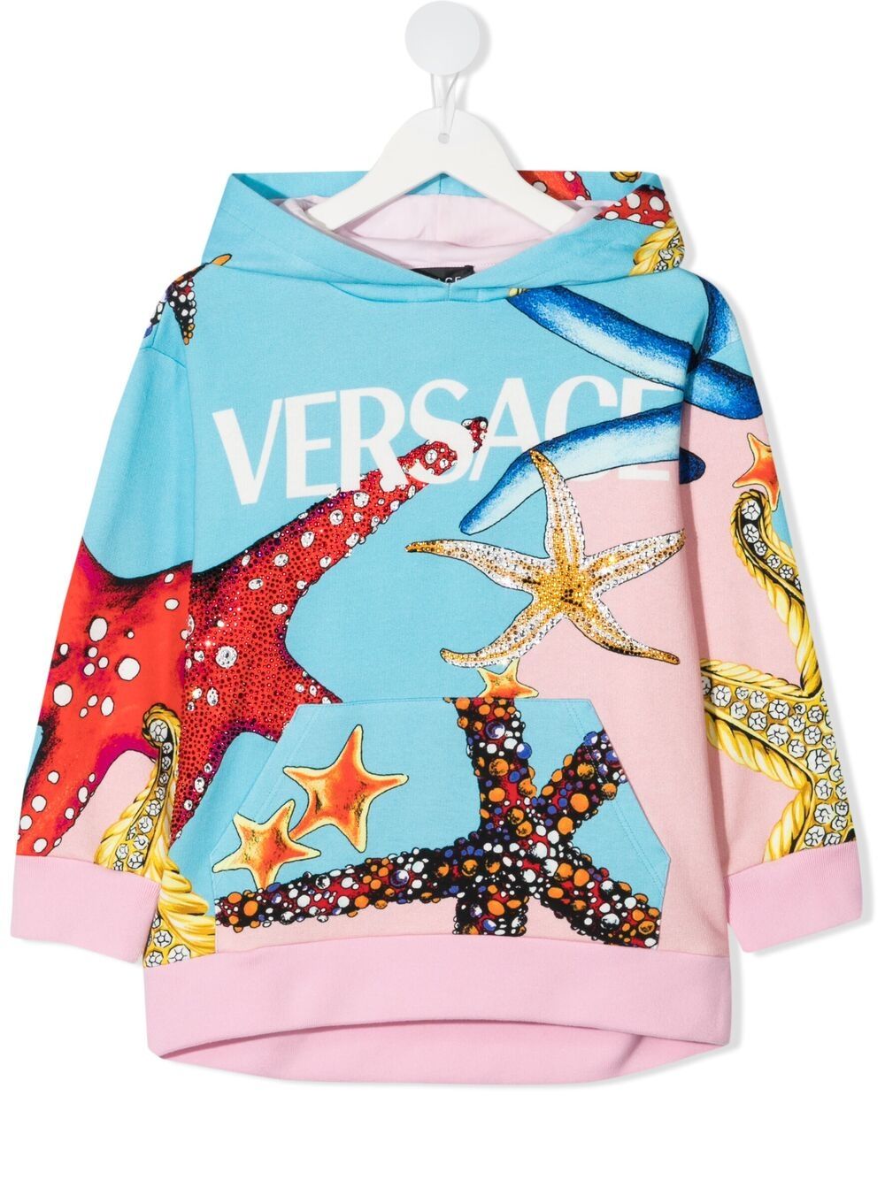 VERSACE STARFISH-PRINT HOODIE