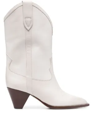 white designer boots