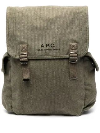 A.P.C. Canvas Backpack - Farfetch