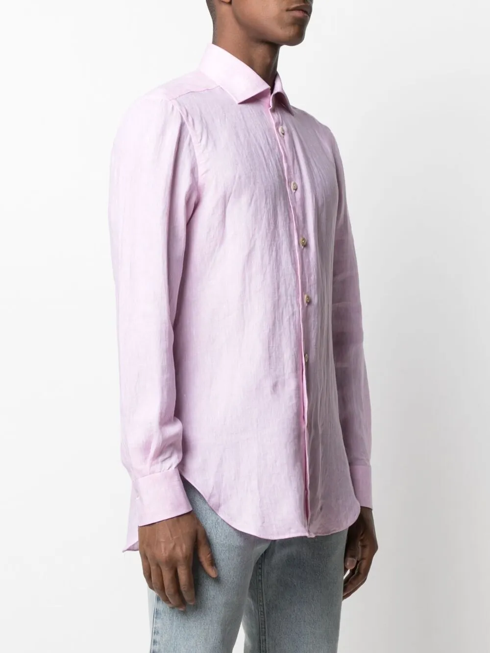 фото Kiton однотонная рубашка