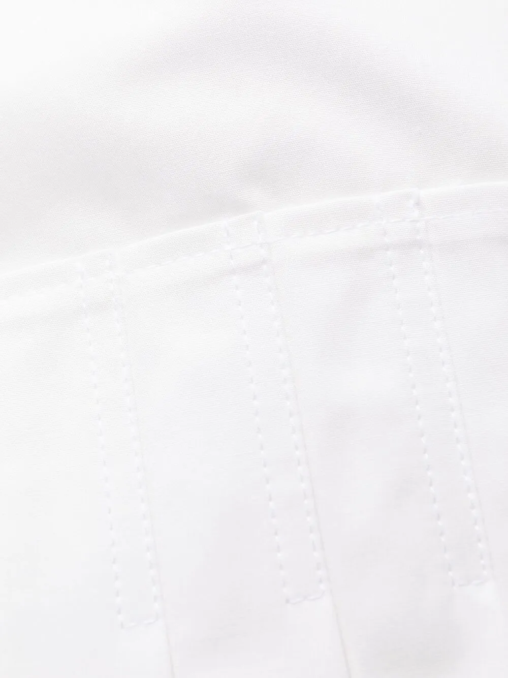 фото Off-white платье-рубашка с плиссировкой