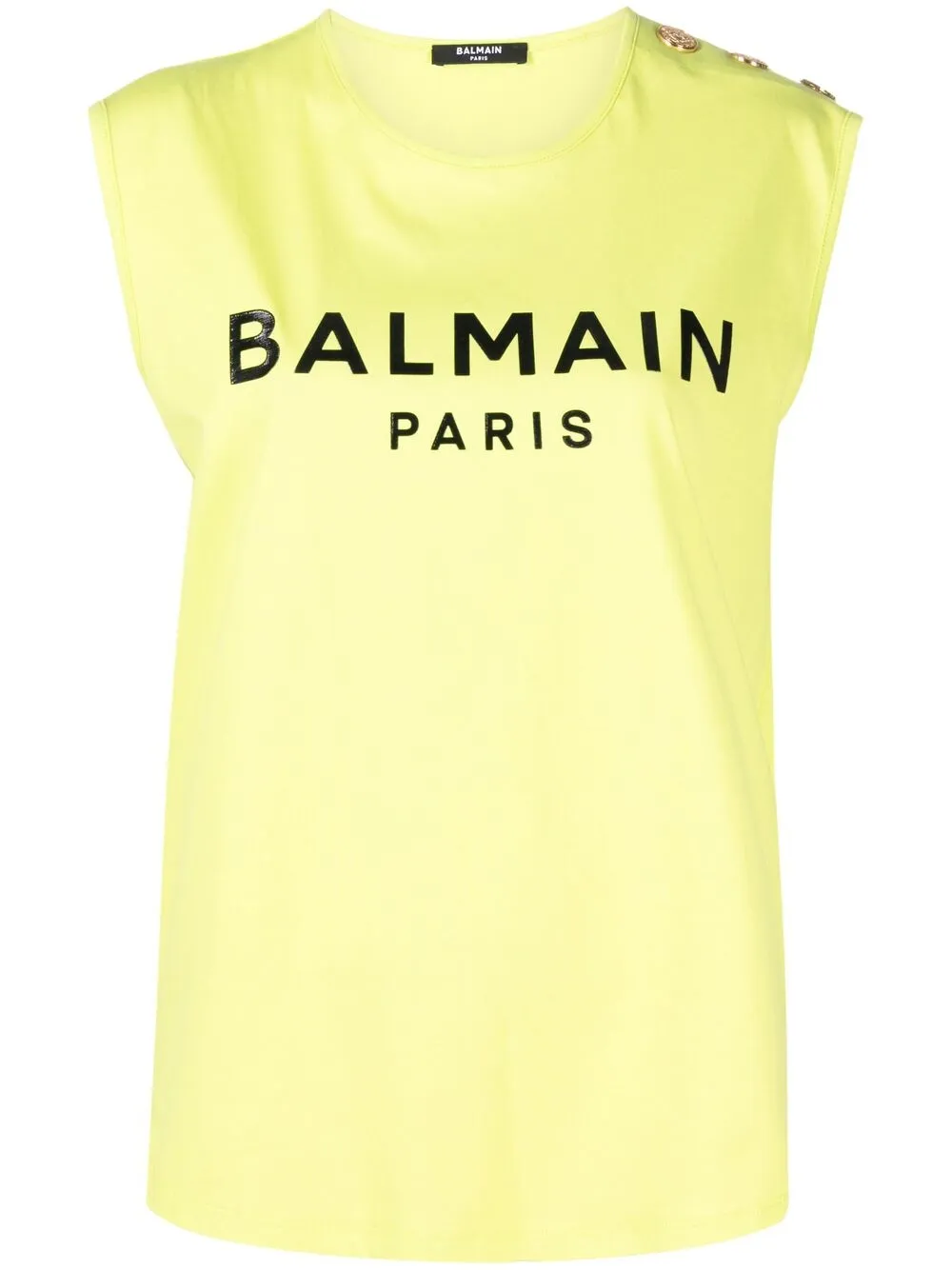 фото Balmain топ с пуговицами и логотипом