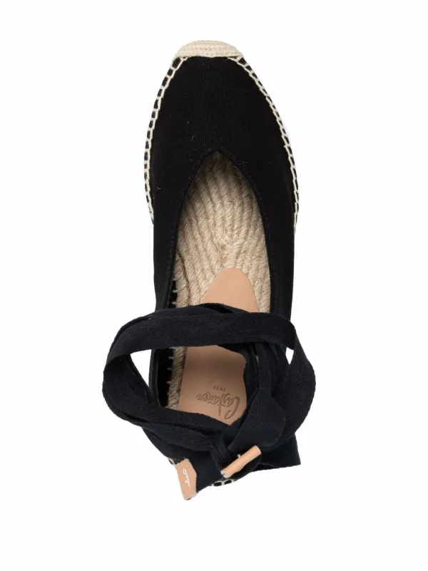 Castañer Karenina ankle-tie Espadrilles Black FARFETCH IN