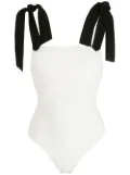 Clube Bossa Lavello two-tone swimsuit - White