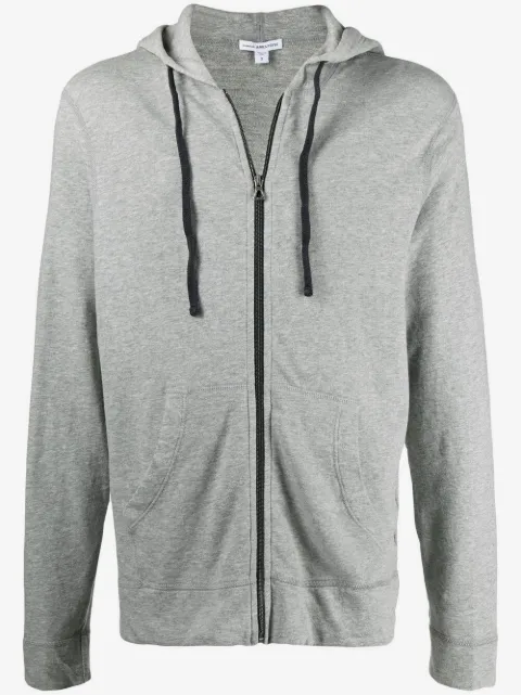 James Perse vintage cotton zip-front hoodie