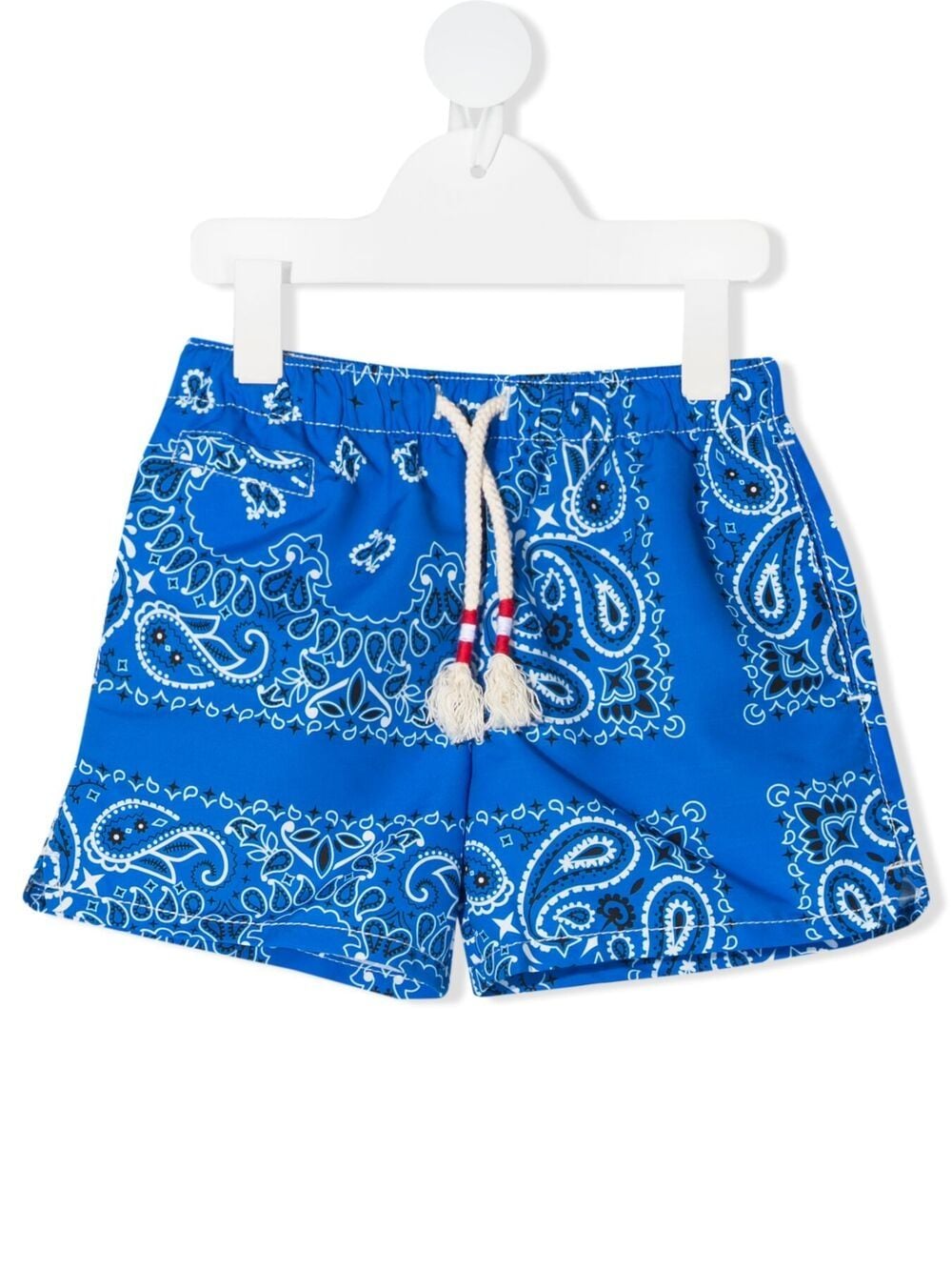 Mc2 Saint Barth Kids' Caprese Bandana Swim Shorts In Blue