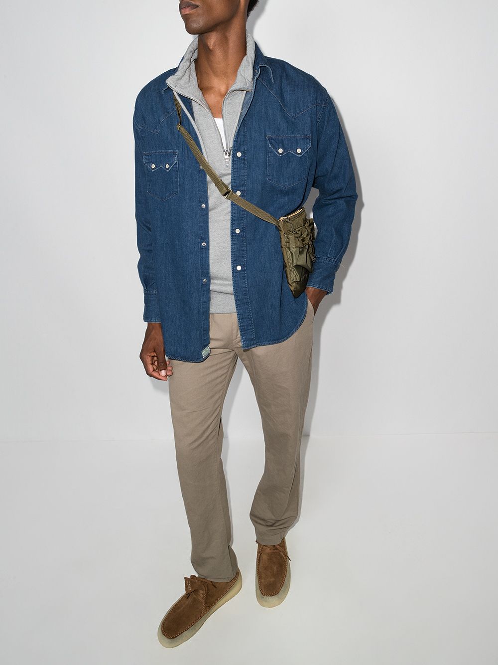 фото Orslow denim western shirt